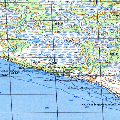 Avenza Systems Inc. Soviet Genshtab map - q37-063/064 - Russia digital map