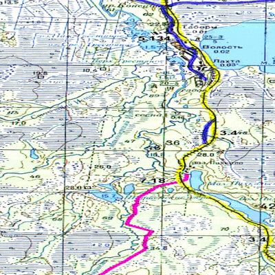 Avenza Systems Inc. Soviet Genshtab map - q37-127/128 - Russia digital map