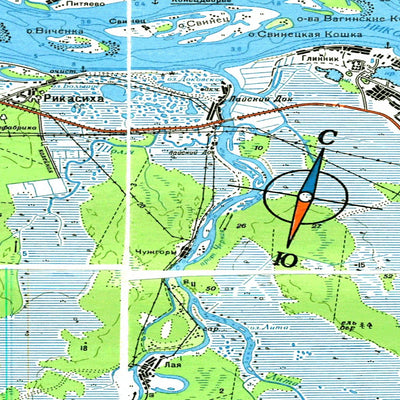 Avenza Systems Inc. Soviet Genshtab map - q37-128/129--(1995) - Russia digital map