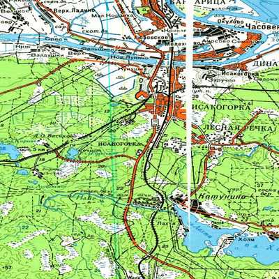 Avenza Systems Inc. Soviet Genshtab map - q37-128/129--(1995) - Russia digital map