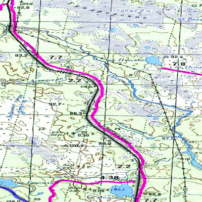 Avenza Systems Inc. Soviet Genshtab map - q37-141/142 - Russia digital map