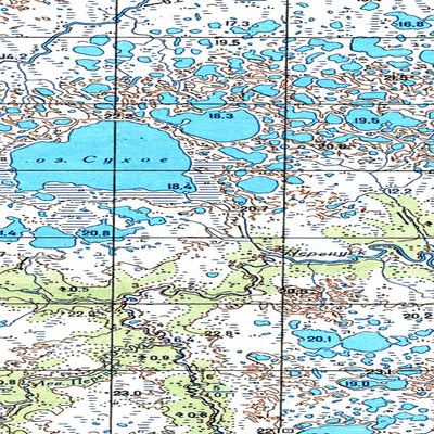Avenza Systems Inc. Soviet Genshtab map - q38-043/044--(1979) - Russia digital map