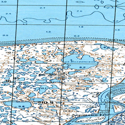 Avenza Systems Inc. Soviet Genshtab map - q38-045/046--(1979) - Russia digital map