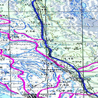 Avenza Systems Inc. Soviet Genshtab map - q38-077/078 - Russia digital map