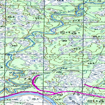 Avenza Systems Inc. Soviet Genshtab map - q38-079/080 - Russia digital map