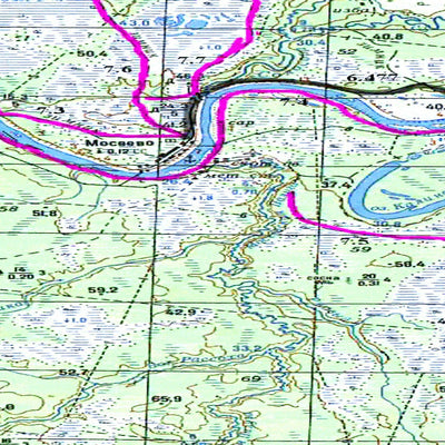 Avenza Systems Inc. Soviet Genshtab map - q38-081/082 - Russia digital map