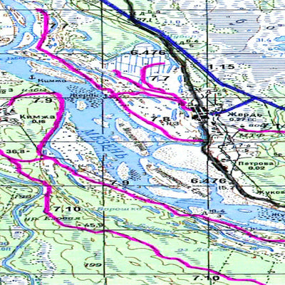 Avenza Systems Inc. Soviet Genshtab map - q38-089/090 - Russia digital map