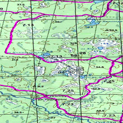 Avenza Systems Inc. Soviet Genshtab map - q38-123/124 - Russia digital map