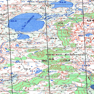 Avenza Systems Inc. Soviet Genshtab map - q39-015/016 - Russia digital map