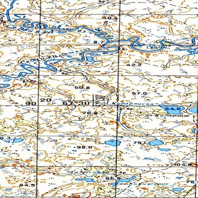 Avenza Systems Inc. Soviet Genshtab map - q39-019/020 - Russia digital map