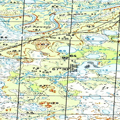 Avenza Systems Inc. Soviet Genshtab map - q39-021/022 - Russia digital map