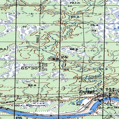 Avenza Systems Inc. Soviet Genshtab map - q39-091/092--(1983) - Russia digital map