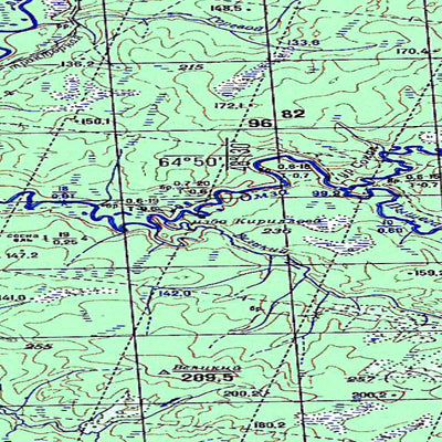 Avenza Systems Inc. Soviet Genshtab map - q39-109/110 - Russia digital map
