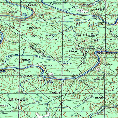 Avenza Systems Inc. Soviet Genshtab map - q39-115/116 - Russia digital map