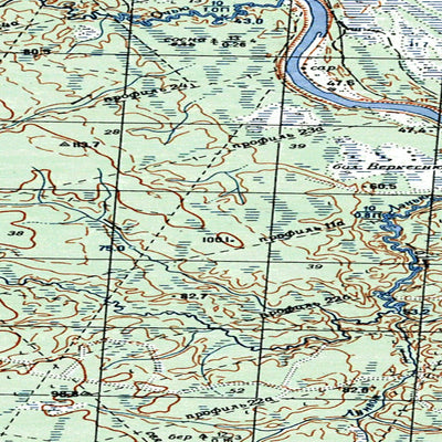 Avenza Systems Inc. Soviet Genshtab map - q39-131/132--(1977) - Russia digital map