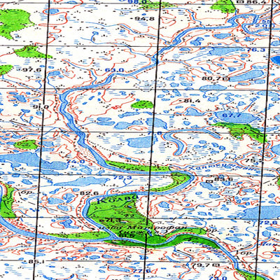 Avenza Systems Inc. Soviet Genshtab map - q40-021/022 - Russia digital map