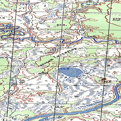 Avenza Systems Inc. Soviet Genshtab map - q40-047/048 - Russia digital map