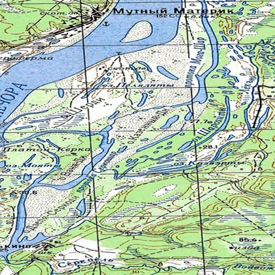 Avenza Systems Inc. Soviet Genshtab map - q40-075/076--(1961) - Russia digital map