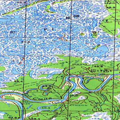 Avenza Systems Inc. Soviet Genshtab map - q40-079/080 - Russia digital map