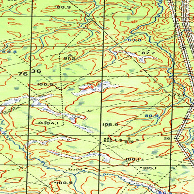 Avenza Systems Inc. Soviet Genshtab map - q40-091/092 - Russia digital map