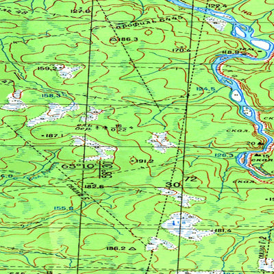 Avenza Systems Inc. Soviet Genshtab map - q40-105/106 - Russia digital map