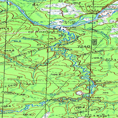 Avenza Systems Inc. Soviet Genshtab map - q40-105/106 - Russia digital map