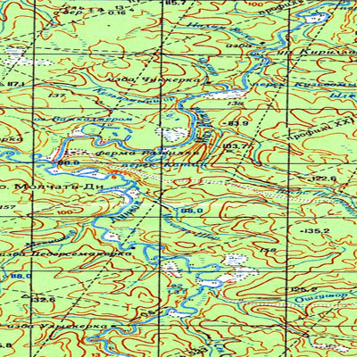 Avenza Systems Inc. Soviet Genshtab map - q40-115/116 - Russia digital map
