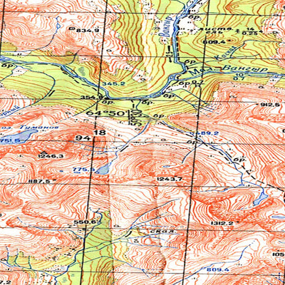 Avenza Systems Inc. Soviet Genshtab map - q40-119/120 - Russia digital map