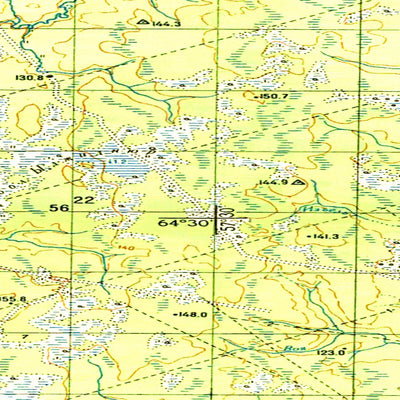 Avenza Systems Inc. Soviet Genshtab map - q40-127/128 - Russia digital map