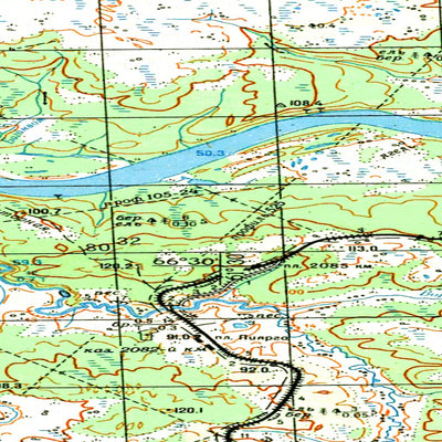 Avenza Systems Inc. Soviet Genshtab map - q41-051/052 - Russia digital map