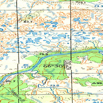 Avenza Systems Inc. Soviet Genshtab map - q41-053/054 - Russia digital map