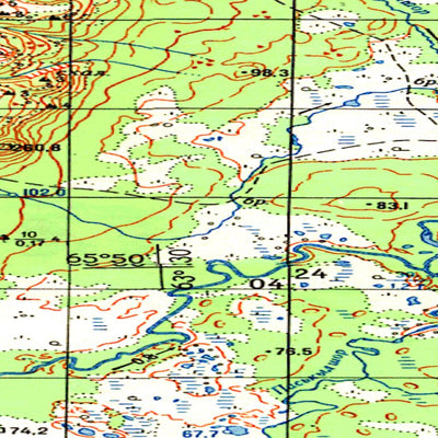 Avenza Systems Inc. Soviet Genshtab map - q41-079/080 - Russia digital map