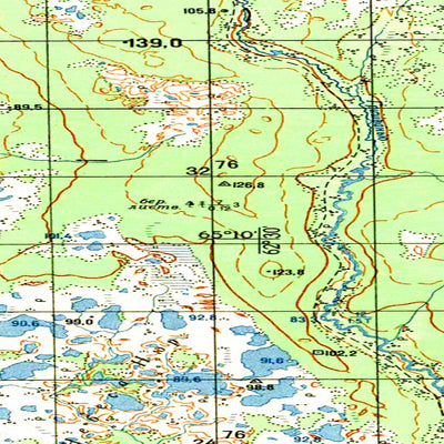 Avenza Systems Inc. Soviet Genshtab map - q41-101/102 - Russia digital map