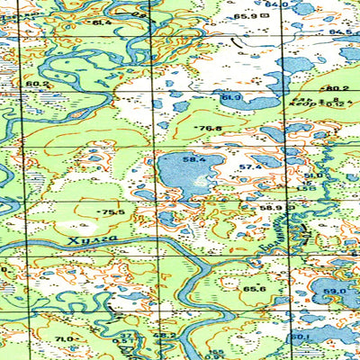 Avenza Systems Inc. Soviet Genshtab map - q41-101/102 - Russia digital map