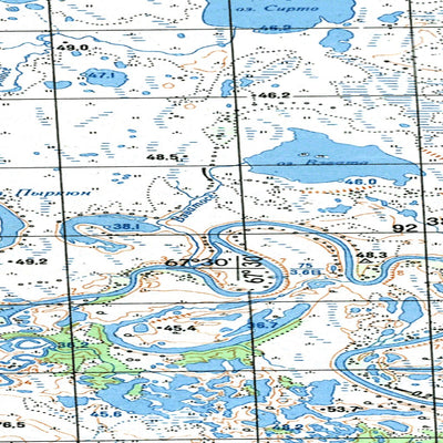 Avenza Systems Inc. Soviet Genshtab map - q42-015/016--(1979) - Russia digital map