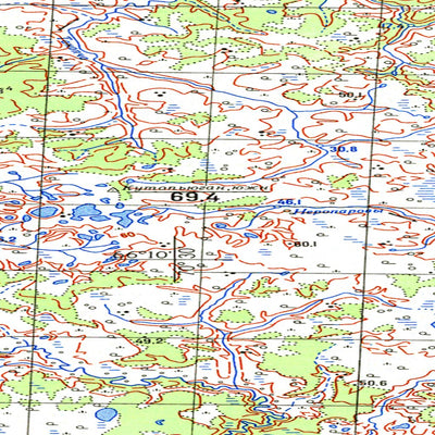 Avenza Systems Inc. Soviet Genshtab map - q42-069/070 - Russia digital map