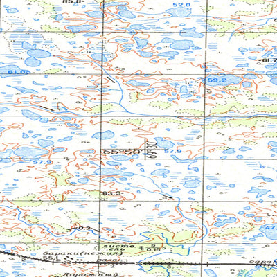 Avenza Systems Inc. Soviet Genshtab map - q42-079/080 - Russia digital map