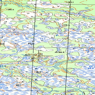 Avenza Systems Inc. Soviet Genshtab map - q42-105/106 - Russia digital map