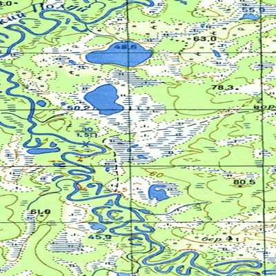 Avenza Systems Inc. Soviet Genshtab map - q42-113/114 - Russia digital map