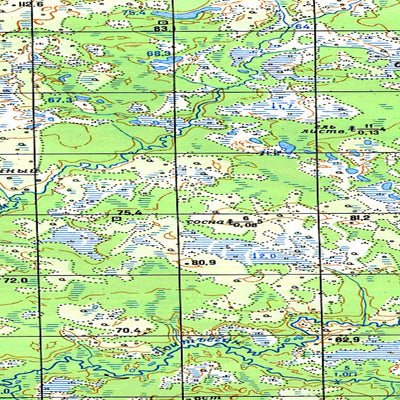 Avenza Systems Inc. Soviet Genshtab map - q42-125/126 - Russia digital map