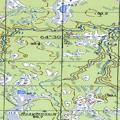 Avenza Systems Inc. Soviet Genshtab map - q42-127/128 - Russia digital map