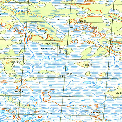 Avenza Systems Inc. Soviet Genshtab map - q42-143/144 - Russia digital map