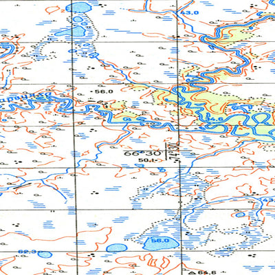 Avenza Systems Inc. Soviet Genshtab map - q43-053/054 - Russia digital map