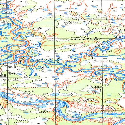 Avenza Systems Inc. Soviet Genshtab map - q43-053/054 - Russia digital map