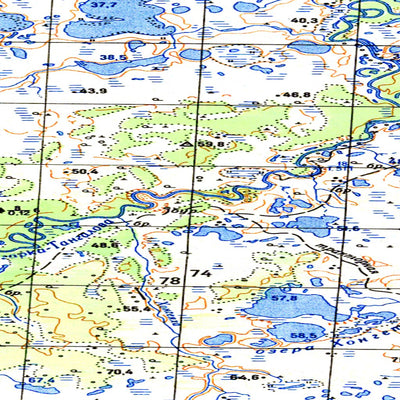 Avenza Systems Inc. Soviet Genshtab map - q43-057/058 - Russia digital map