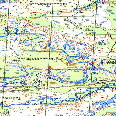 Avenza Systems Inc. Soviet Genshtab map - q43-069/070 - Russia digital map