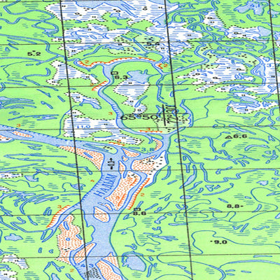 Avenza Systems Inc. Soviet Genshtab map - q43-073/074 - Russia digital map