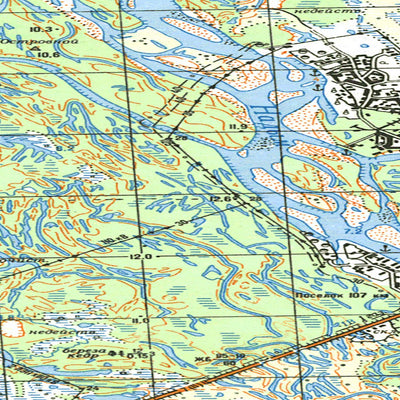 Avenza Systems Inc. Soviet Genshtab map - q43-085/086 - Russia digital map