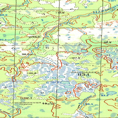 Avenza Systems Inc. Soviet Genshtab map - q43-091/092 - Russia digital map