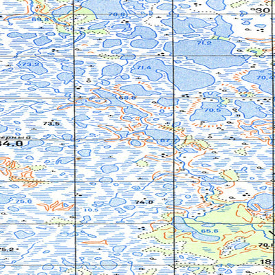 Avenza Systems Inc. Soviet Genshtab map - q43-101/102 - Russia digital map
